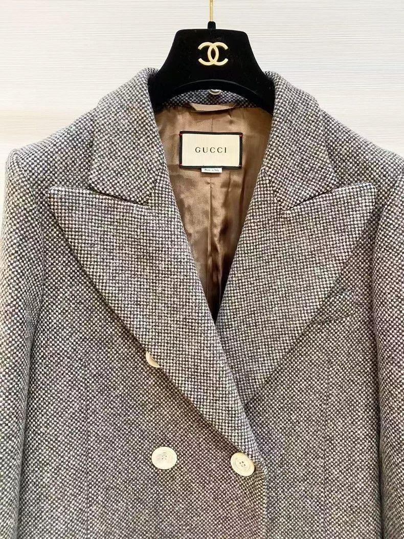 Gucci Gucci Embroidered Wool Long Coat Size US L / EU 52-54 / 3 - 3 Thumbnail