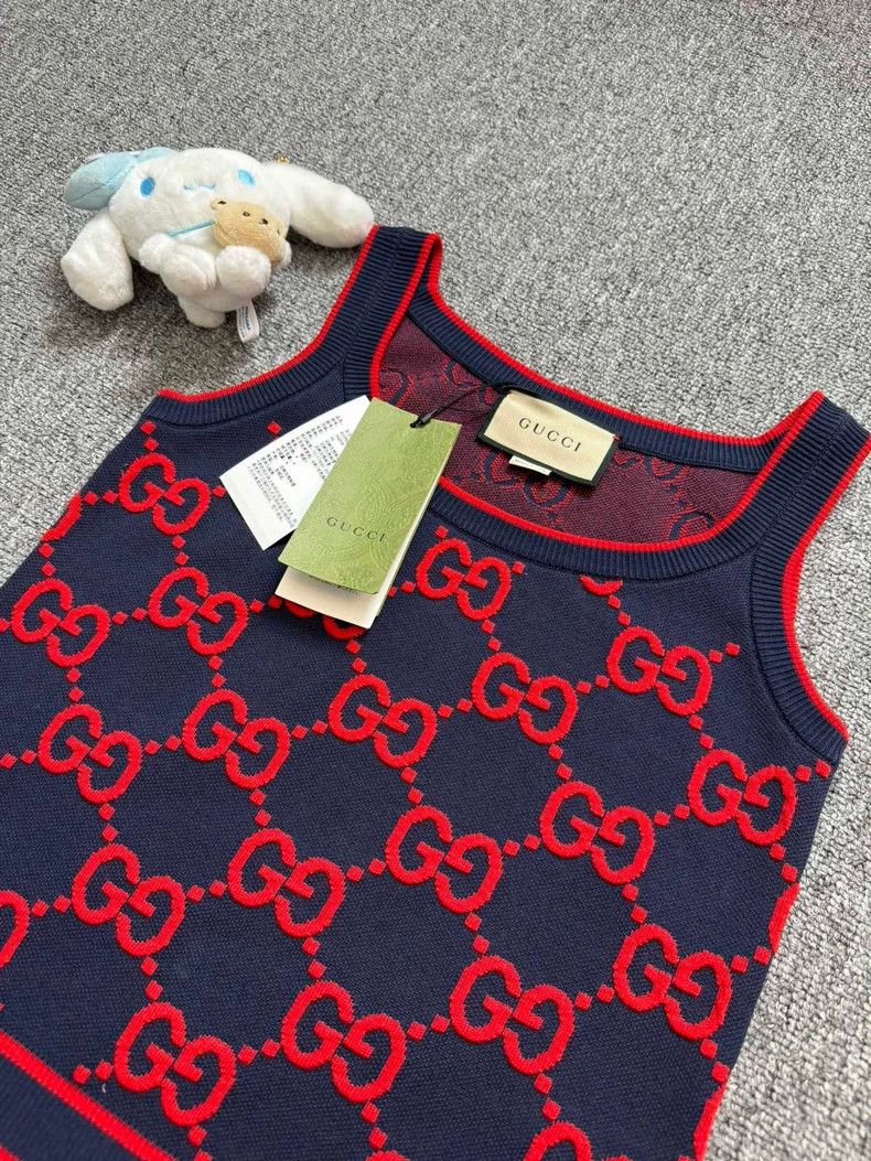 Gucci Gucci Black Red Logo Tank Top Size US XS / EU 42 / 0 - 2 Thumbnail