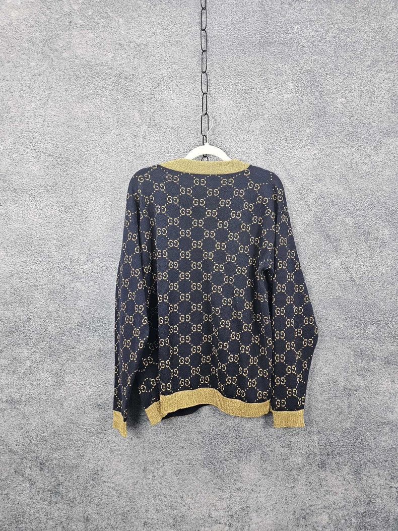 Gucci Gucci Printed V-Neck Cardigan in Size S Size US S / EU 44-46 / 1 - 2 Thumbnail