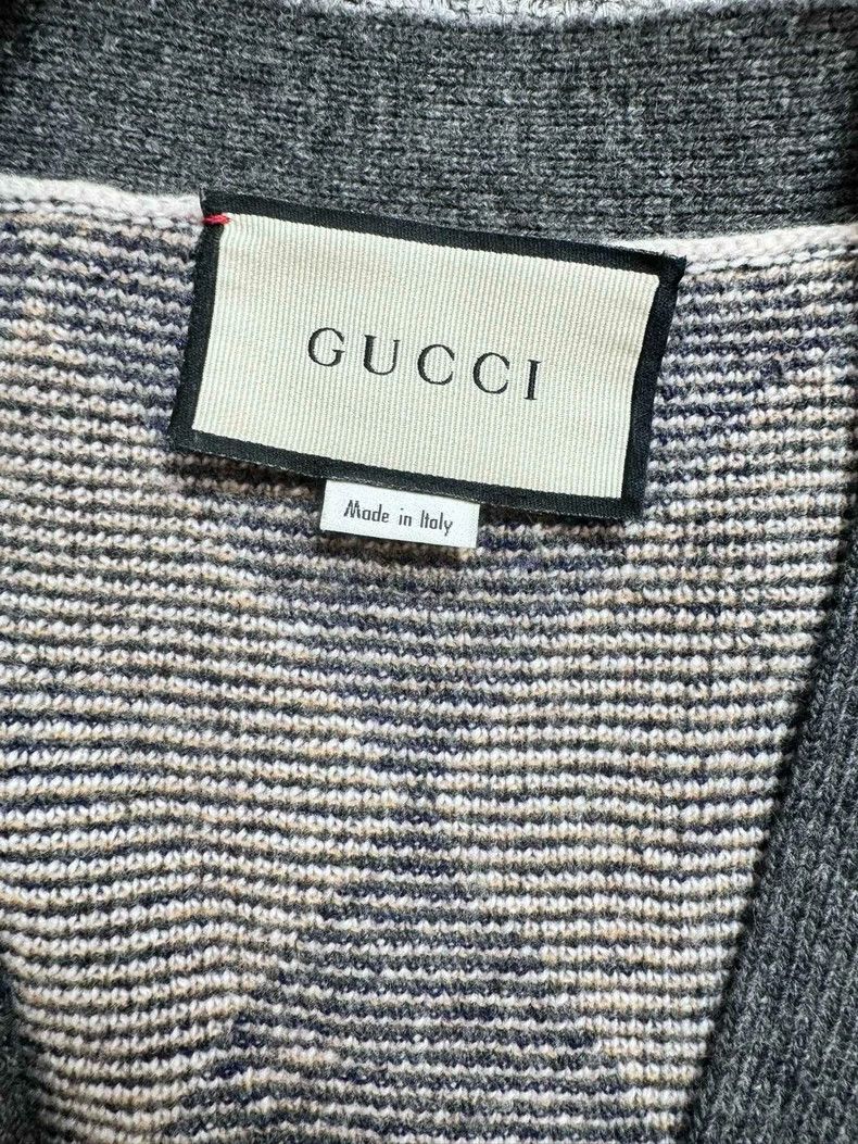 Gucci Gucci Wool Knit Cardigan with Logo Size US XL / EU 56 / 4 - 4 Thumbnail