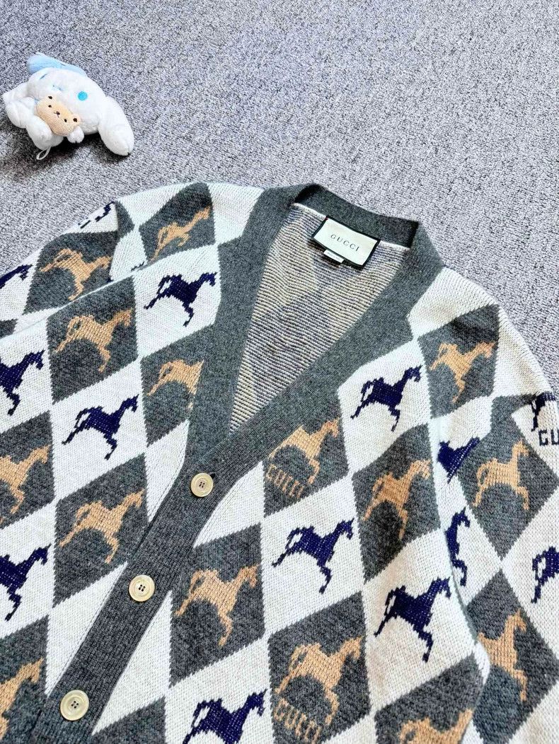 Gucci Gucci Wool Knit Cardigan with Logo Size US XL / EU 56 / 4 - 3 Thumbnail