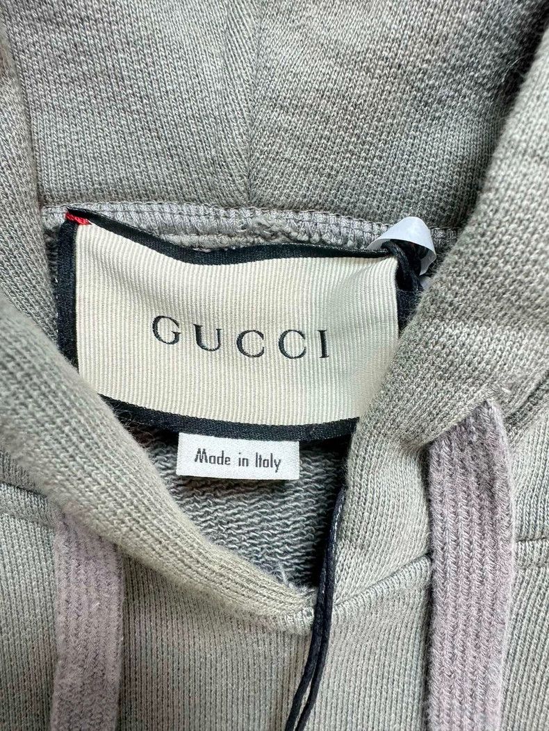 Gucci Gucci Grey Logo Reflective Hoodie Size M Size US M / EU 48-50 / 2 - 4 Thumbnail