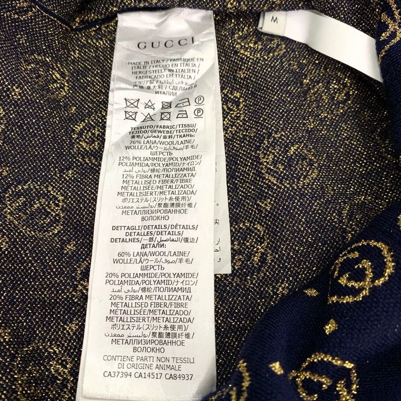 Gucci Gucci Navy Logo Knit Dress Size M Size M / US 6-8 / IT 42-44 - 6 Thumbnail