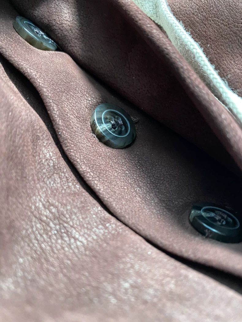 Rick Owens Burgundy Leather Pants by Rick Owens Size US 34 / EU 50 - 5 Thumbnail
