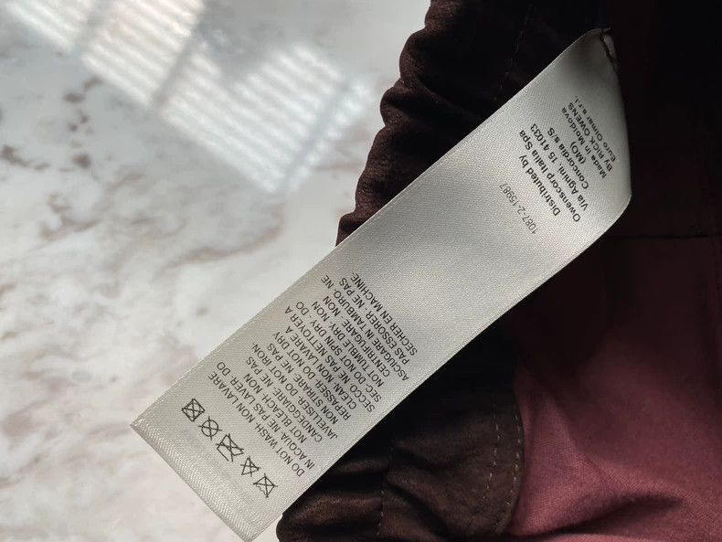 Rick Owens Burgundy Leather Pants by Rick Owens Size US 34 / EU 50 - 4 Thumbnail