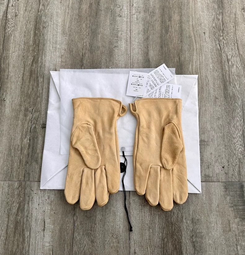 Visvim VISVIM Suede Gloves in Ivory Color Size ONE SIZE - 2 Thumbnail