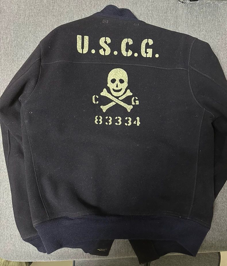 Freewheelers Freewheelers Skull Team A1 Wool Jacket-dmc Size US L / EU 52-54 / 3 - 2 Thumbnail