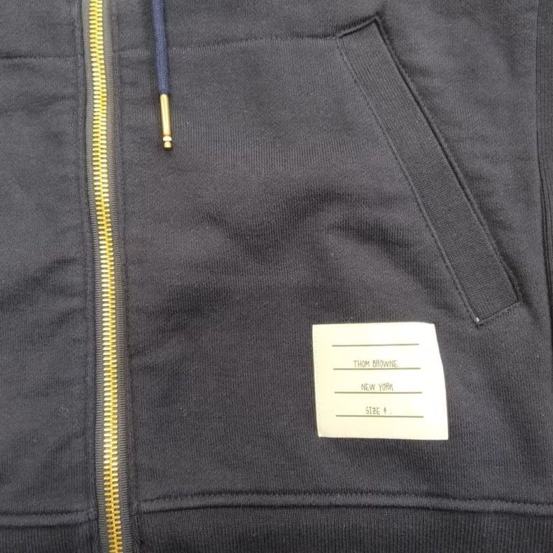 Thom Browne Thom Browne Classic Stripe Hooded Sweatshirt-dmc Size US L / EU 52-54 / 3 - 3 Thumbnail