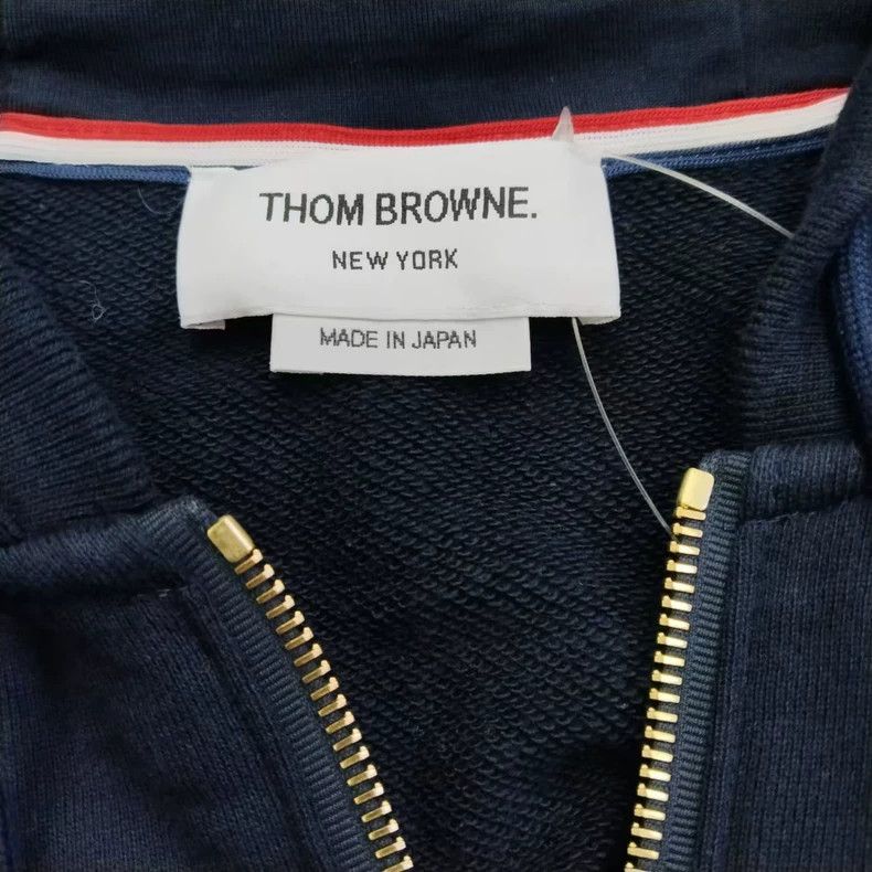 Thom Browne Thom Browne Classic Stripe Hooded Sweatshirt-dmc Size US L / EU 52-54 / 3 - 5 Thumbnail