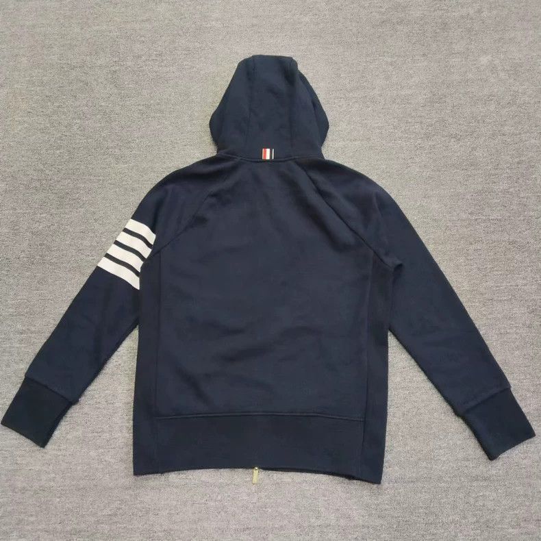 Thom Browne Thom Browne Classic Stripe Hooded Sweatshirt-dmc Size US L / EU 52-54 / 3 - 2 Thumbnail