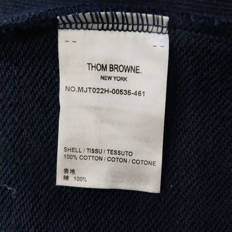 Thom Browne Thom Browne Classic Stripe Hooded Sweatshirt-dmc Size US L / EU 52-54 / 3 - 4 Thumbnail