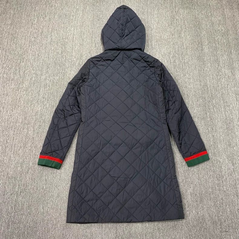 Gucci Gucci Quilted Hooded Jacket with Stripe Design-dmc Size US M / EU 48-50 / 2 - 2 Thumbnail