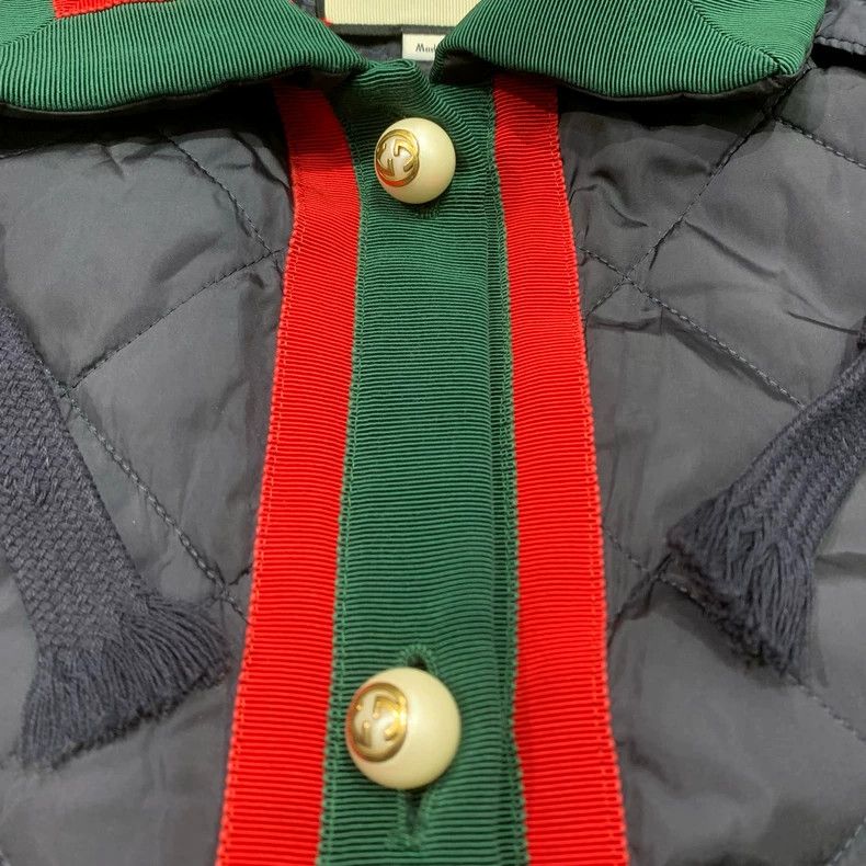 Gucci Gucci Quilted Hooded Jacket with Stripe Design-dmc Size US M / EU 48-50 / 2 - 9 Thumbnail