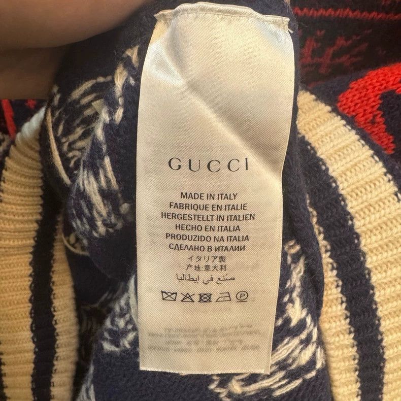 Gucci Gucci Christmas Reindeer Wool Sweater-dmc Size US M / EU 48-50 / 2 - 3 Thumbnail