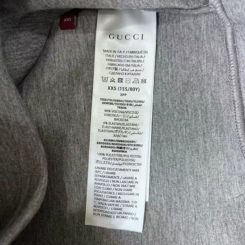 Gucci Gucci Logo Embroidered Hoodie in Grey-dmc Size US XXS / EU 40 - 5 Thumbnail