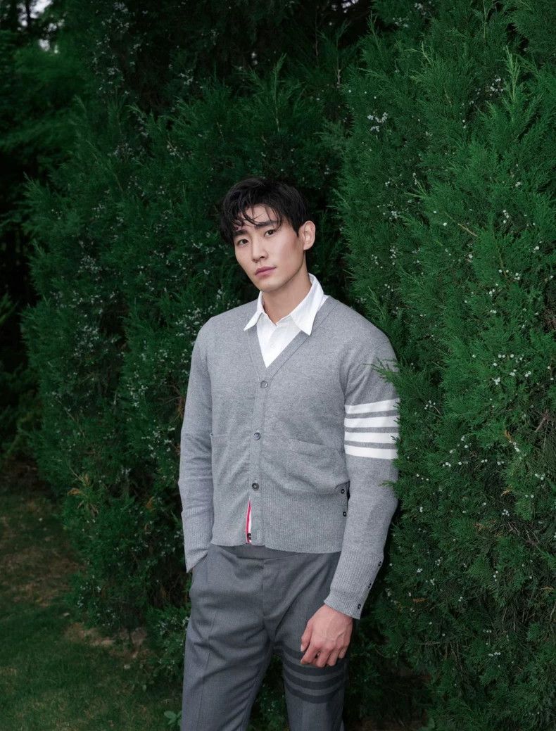 Thom Browne Thom Browne Cashmere Cardigan Light Grey-dmc Size US M / EU 48-50 / 2 - 5 Thumbnail