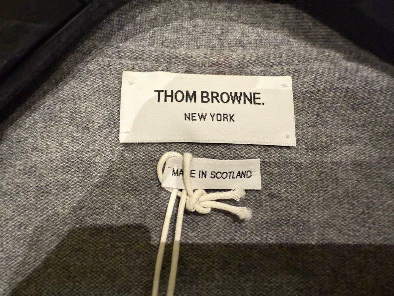Thom Browne Thom Browne Cashmere Cardigan Light Grey-dmc Size US M / EU 48-50 / 2 - 3 Thumbnail
