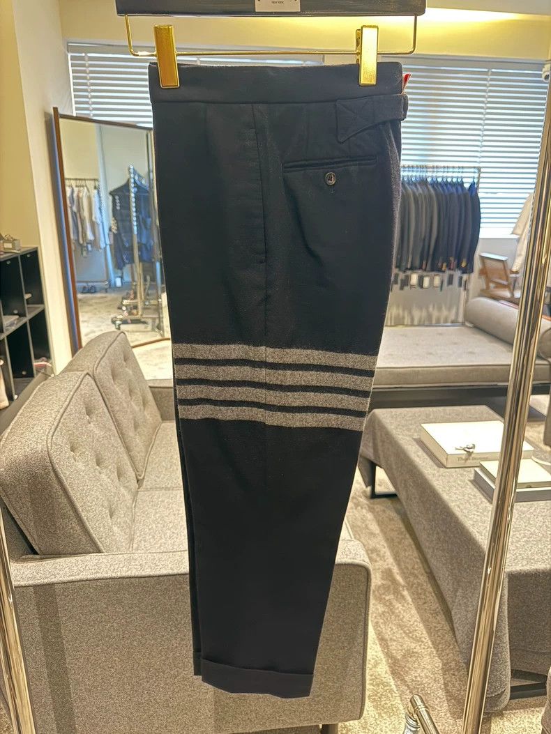 Thom Browne Thom Browne Classic High-Waisted Trousers-dmc Size US 30 / EU 46 - 3 Thumbnail