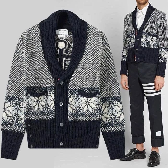 Thom Browne Thom Browne Wool Blend Cardigan-dmc Size US M / EU 48-50 / 2 - 8 Thumbnail