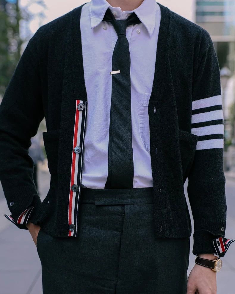 Thom Browne Classic Thom Browne Cashmere Cardigan-dmc Size US M / EU 48-50 / 2 - 8 Thumbnail