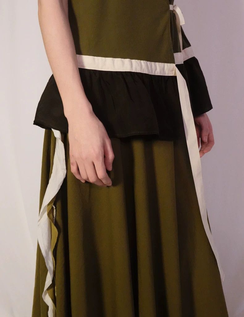 Y's Y's Side Ruffled Wrap Maxi Skirt-dmc Size 30" / US 8 / IT 44 - 3 Thumbnail