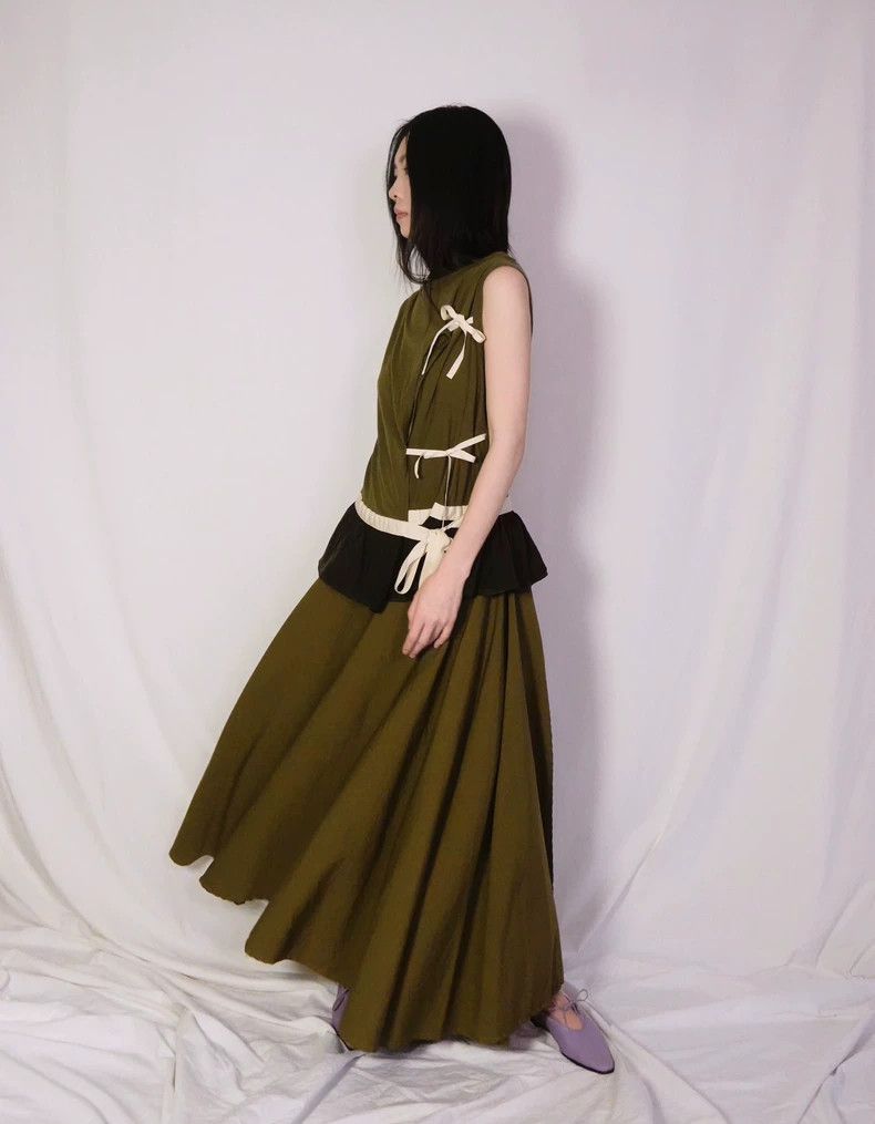 Y's Y's Side Ruffled Wrap Maxi Skirt-dmc Size 30" / US 8 / IT 44 - 9 Thumbnail