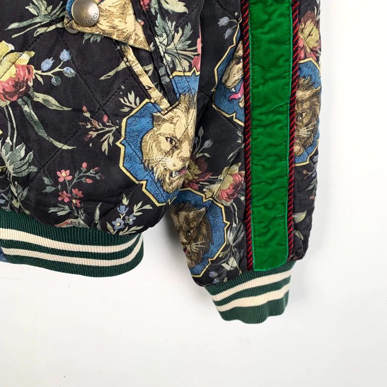 Gucci Gucci Floral Zip Jacket with Color Blocks-dmc Size US S / EU 44-46 / 1 - 5 Thumbnail