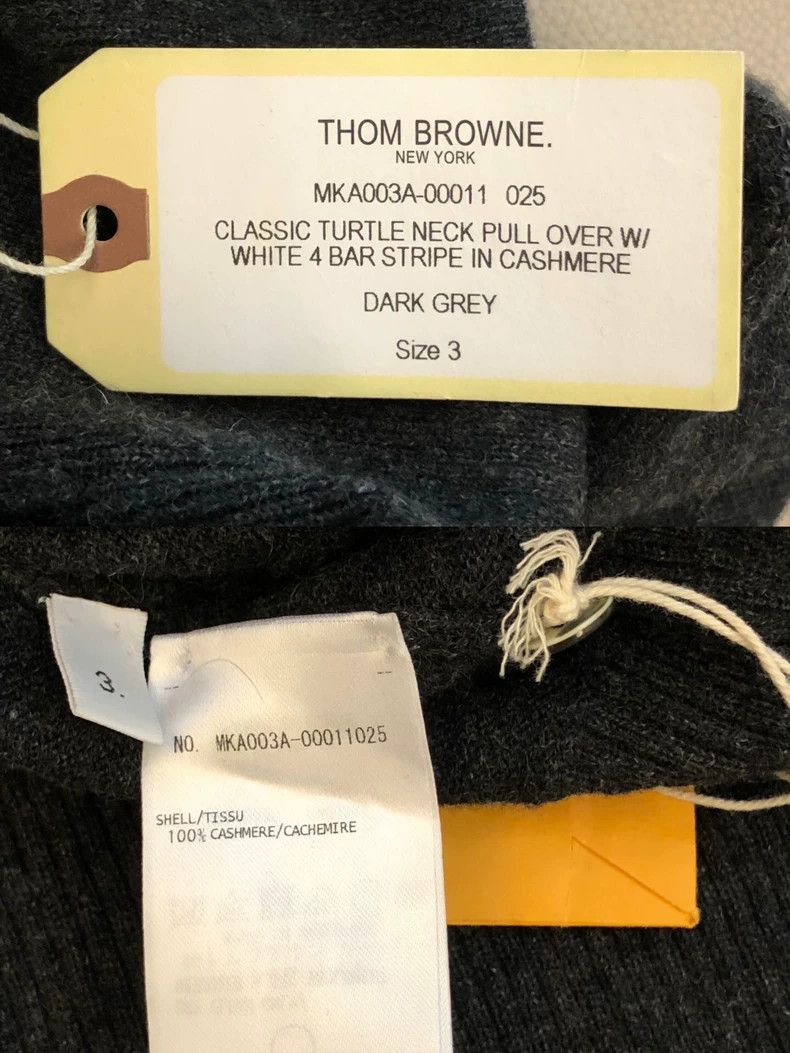 Thom Browne Thom Browne Classic Dark Grey Cashmere Sweater-dmc Size US M / EU 48-50 / 2 - 4 Thumbnail