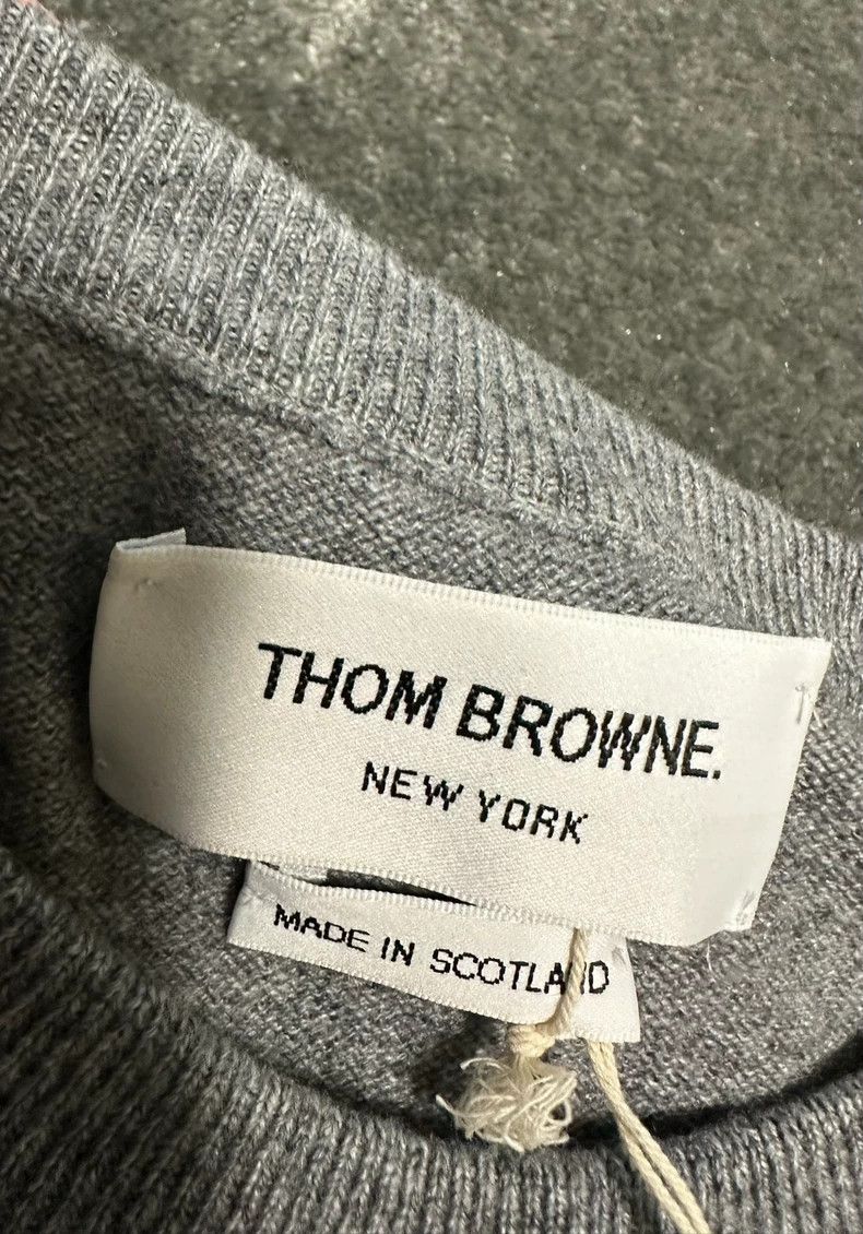 Thom Browne Thom Browne Classic Light Grey Cashmere Sweater-dmc Size US M / EU 48-50 / 2 - 3 Thumbnail