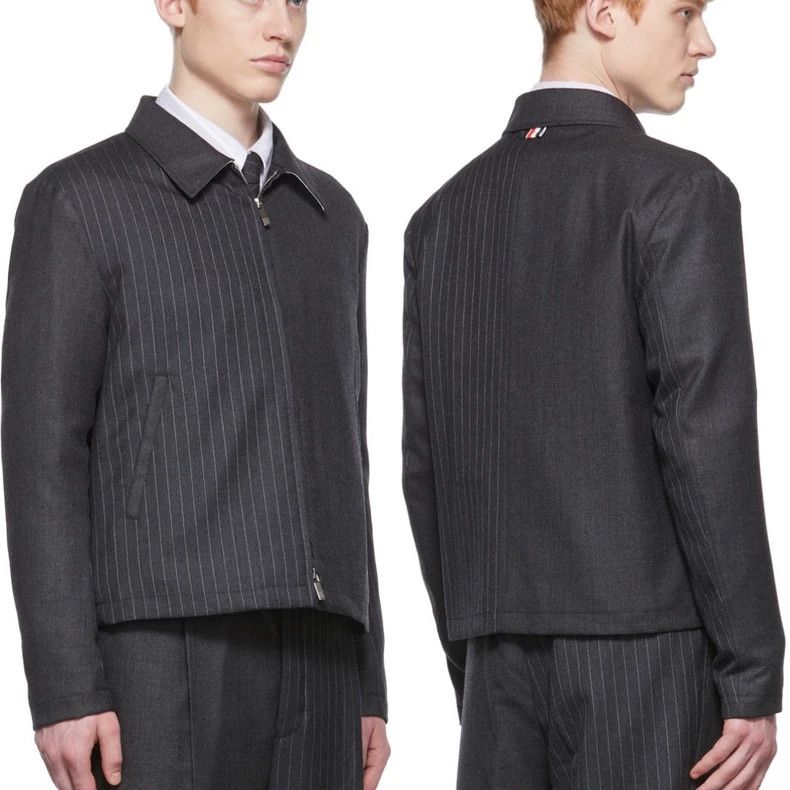 Thom Browne Thom Browne Men's Color Block Zip Jacket-dmc Size US M / EU 48-50 / 2 - 8 Thumbnail
