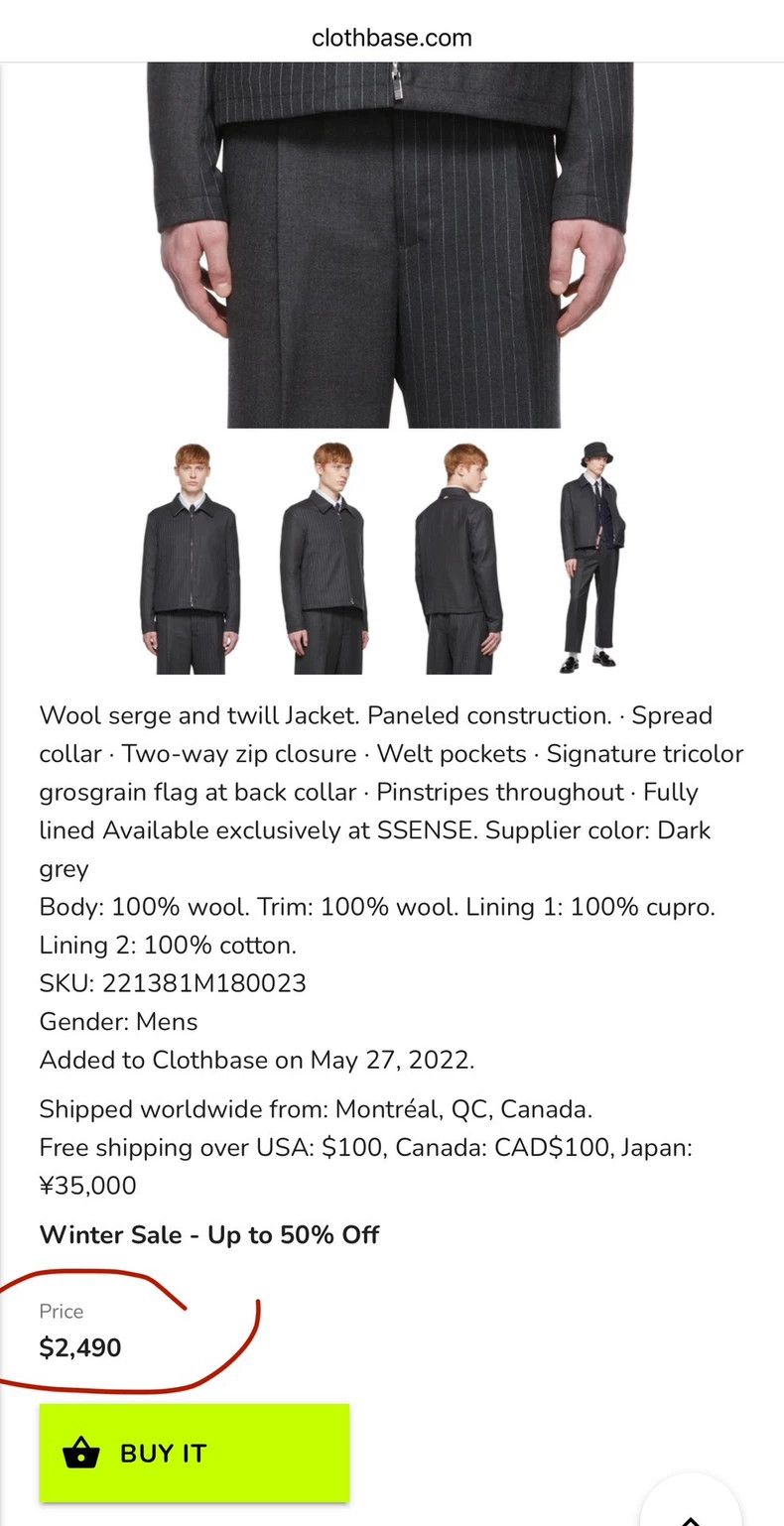 Thom Browne Thom Browne Men's Color Block Zip Jacket-dmc Size US M / EU 48-50 / 2 - 2 Thumbnail