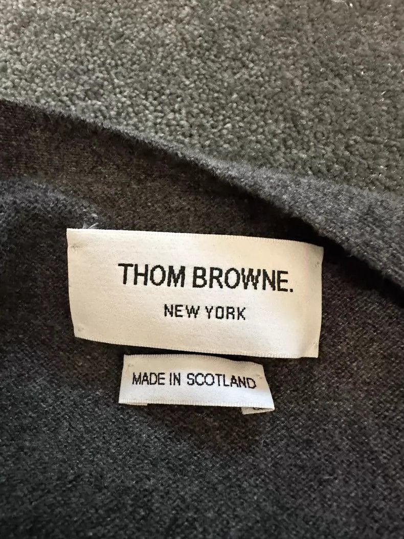 Thom Browne Classic Grey Cashmere Knit Vest by Thom Browne-dmc Size US L / EU 52-54 / 3 - 3 Thumbnail
