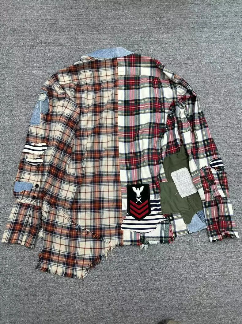 Greg Lauren Greg Lauren Patchwork Denim Robe-dmc Size US XL / EU 56 / 4 - 2 Thumbnail