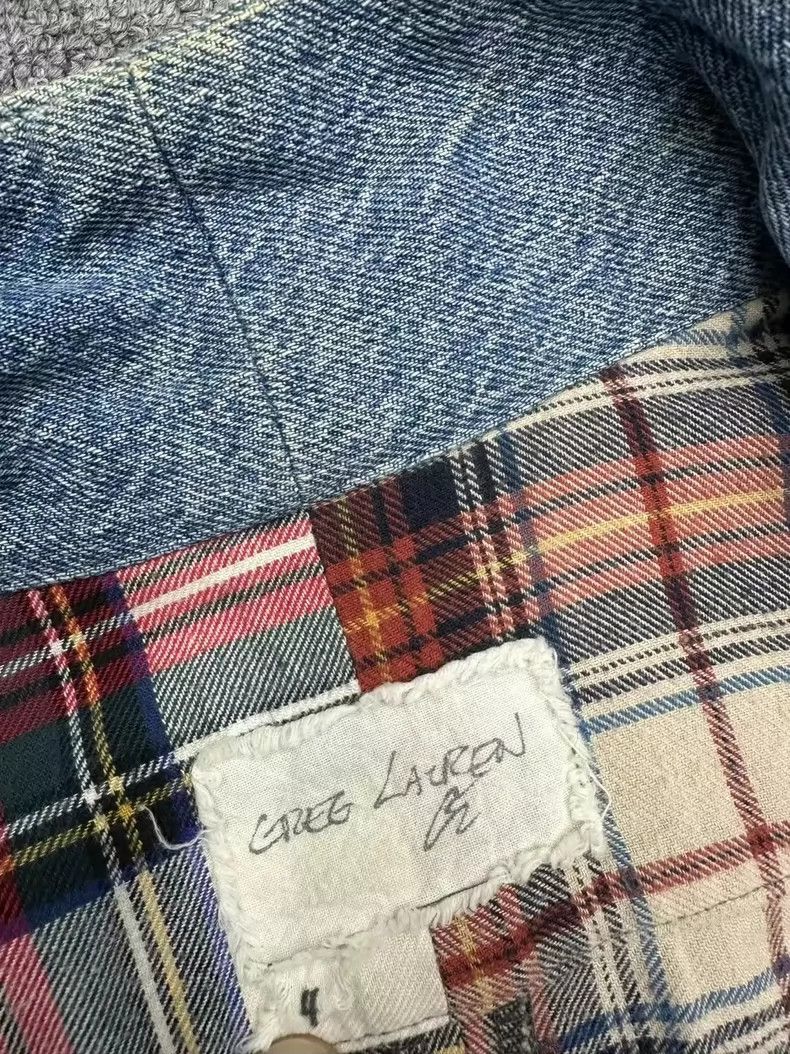 Greg Lauren Greg Lauren Patchwork Denim Robe-dmc Size US XL / EU 56 / 4 - 3 Thumbnail