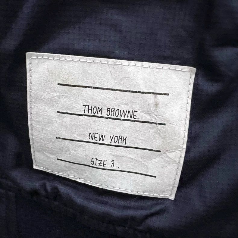 Thom Browne Thom Browne Navy Nylon Bomber Jacket-dmc Size US M / EU 48-50 / 2 - 2 Thumbnail