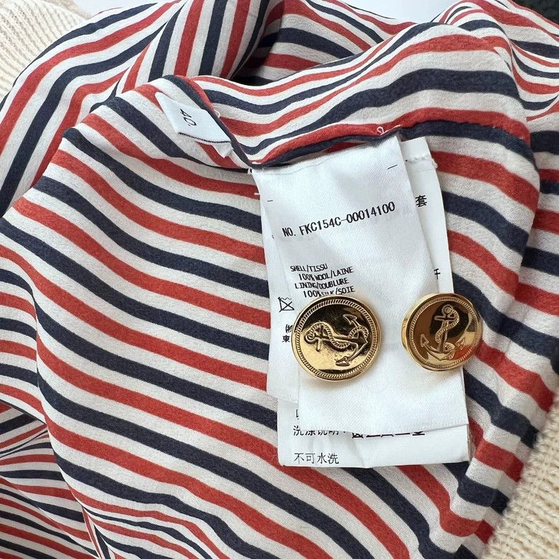Thom Browne Thom Browne Wool Button Cardigan with Gold Buttons-dmc Size US M / EU 48-50 / 2 - 4 Thumbnail