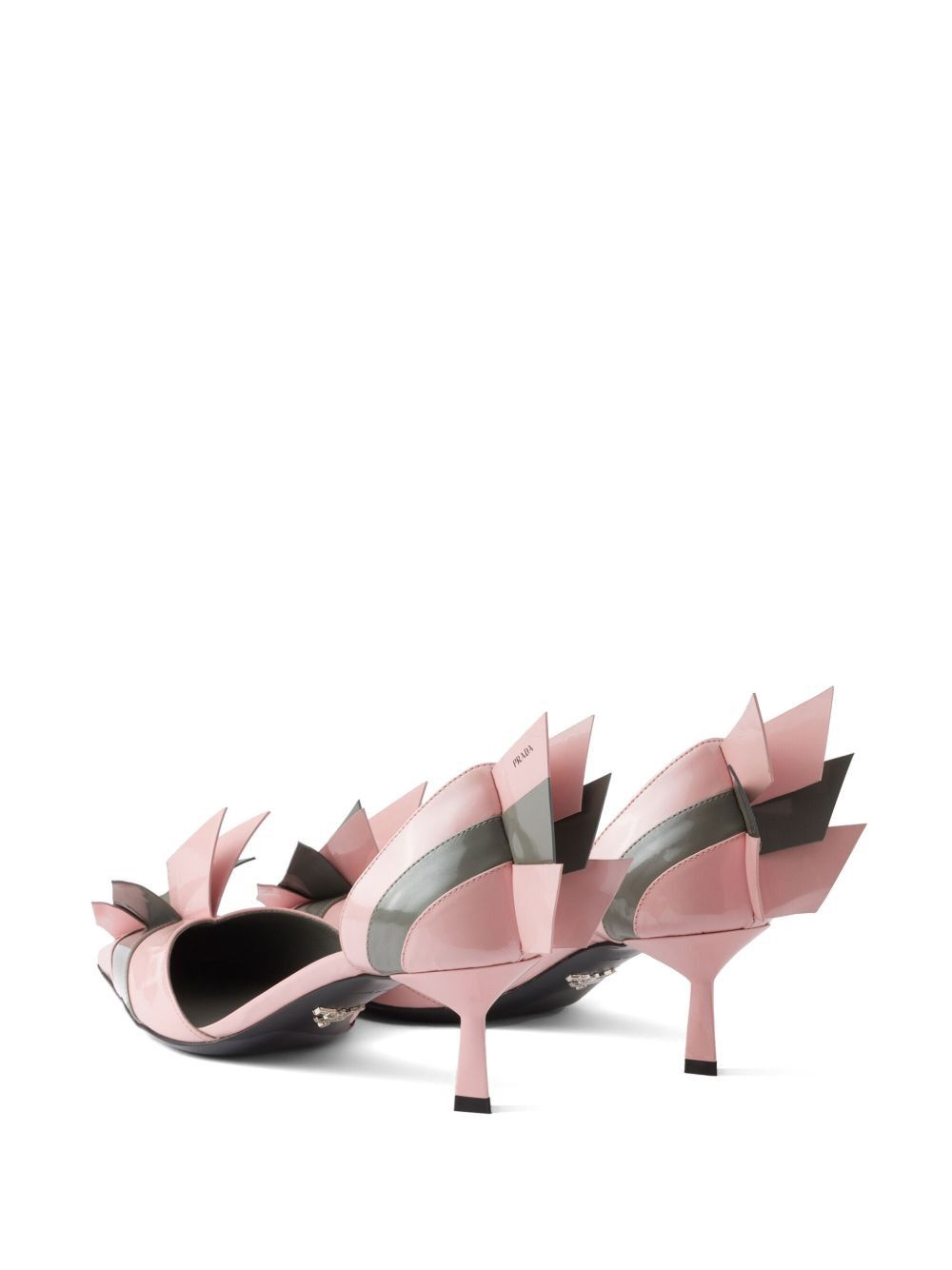 Prada PATENT LEATHER BICOLOR PUMPS Size US 8 / IT 38 - 4 Thumbnail