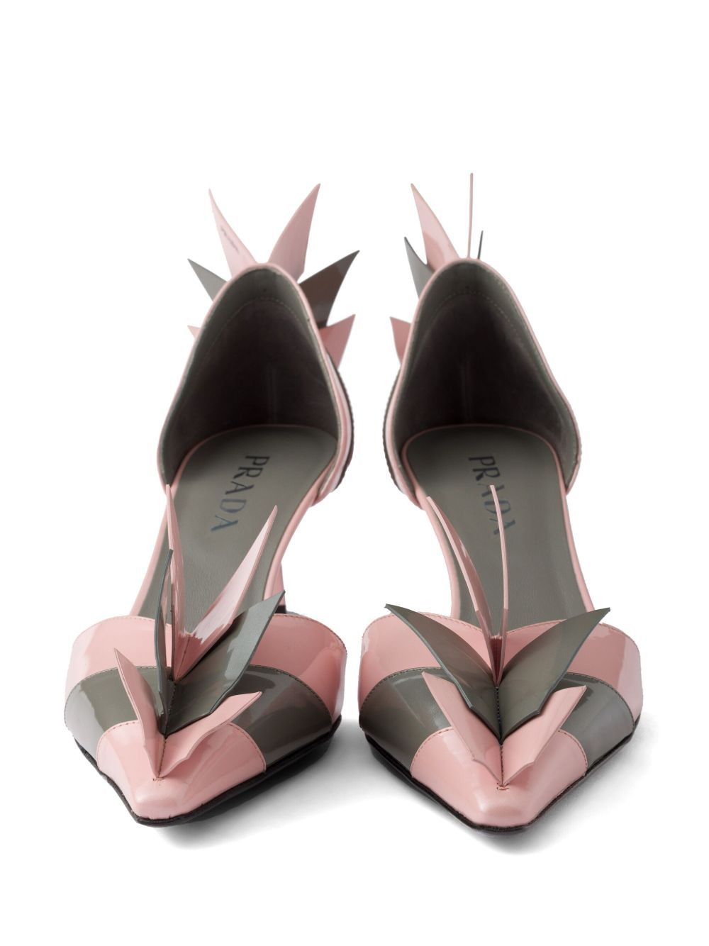Prada PATENT LEATHER BICOLOR PUMPS Size US 8 / IT 38 - 3 Thumbnail