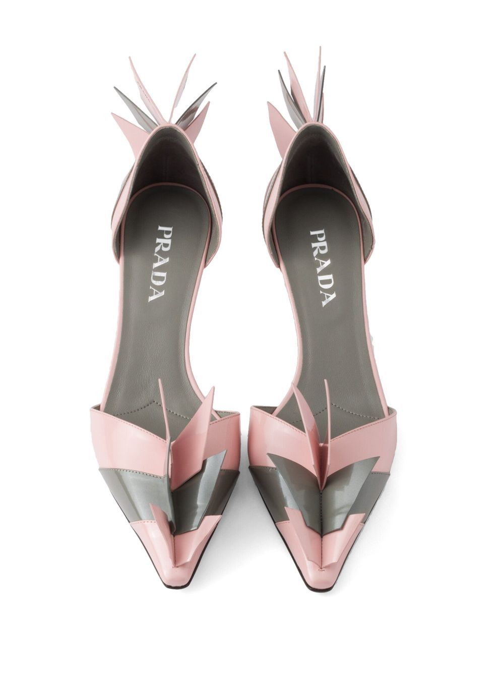 Prada PATENT LEATHER BICOLOR PUMPS Size US 8 / IT 38 - 6 Thumbnail