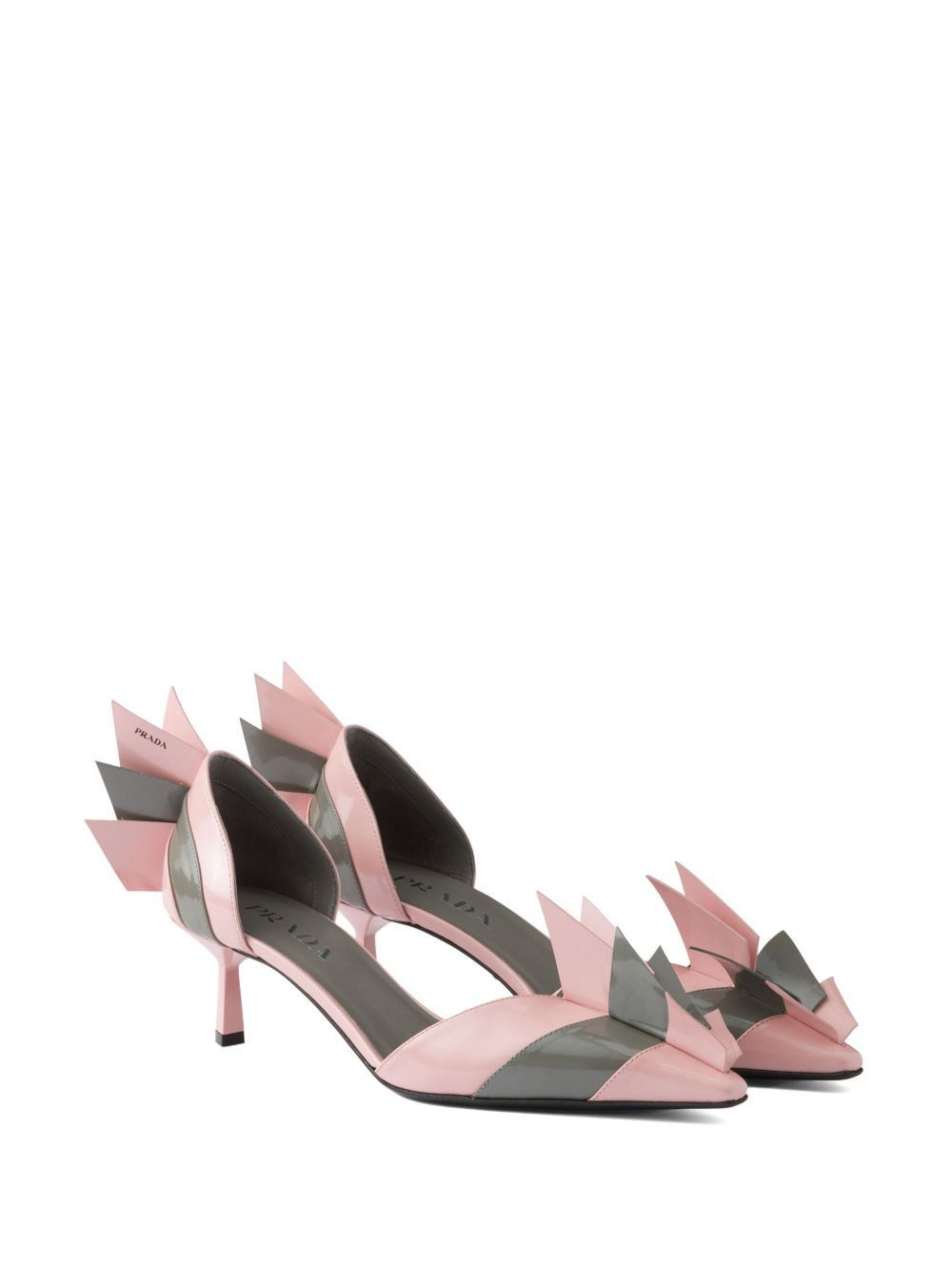 Prada PATENT LEATHER BICOLOR PUMPS Size US 8 / IT 38 - 5 Thumbnail