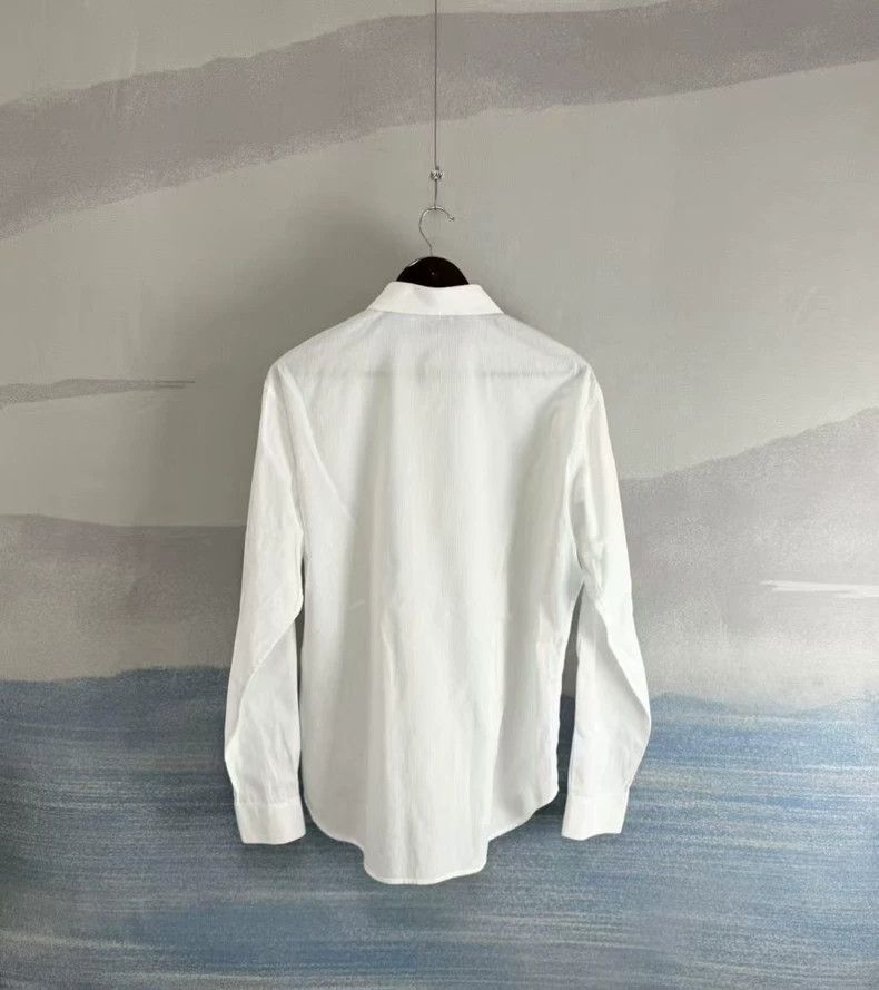 Dior Dior White Printed Long Sleeve Shirt Size US M / EU 48-50 / 2 - 3 Thumbnail