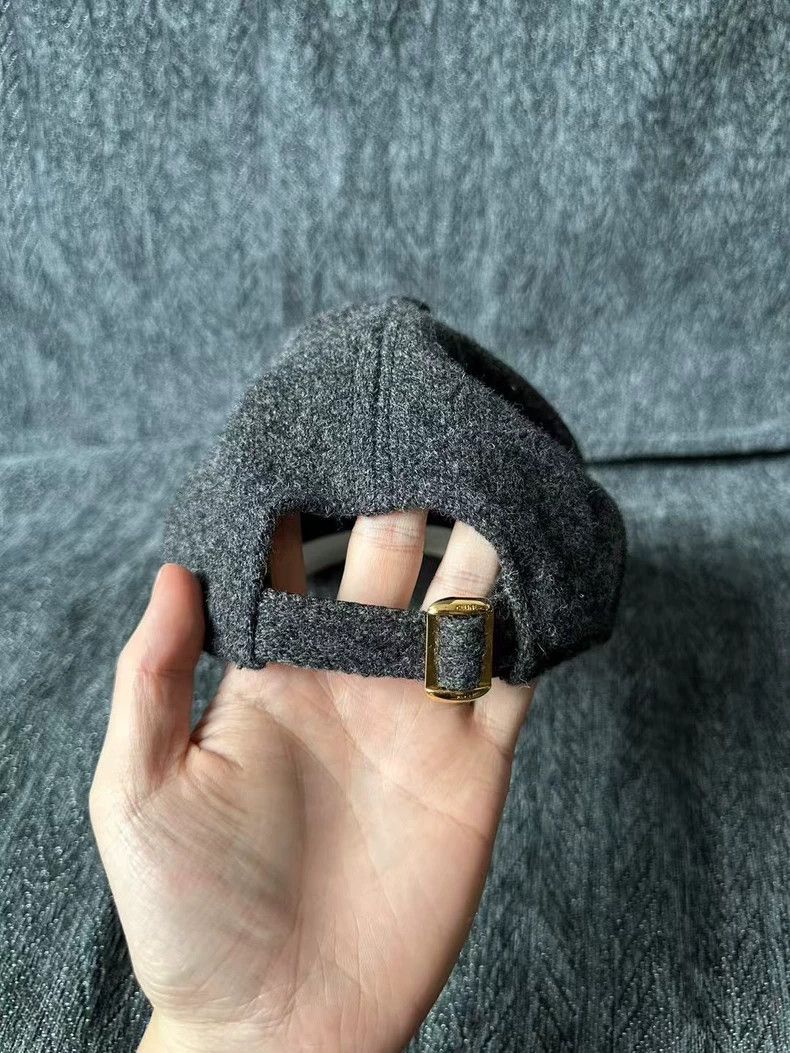 Celine Celine Wool Cap with Logo Design Size ONE SIZE - 3 Thumbnail