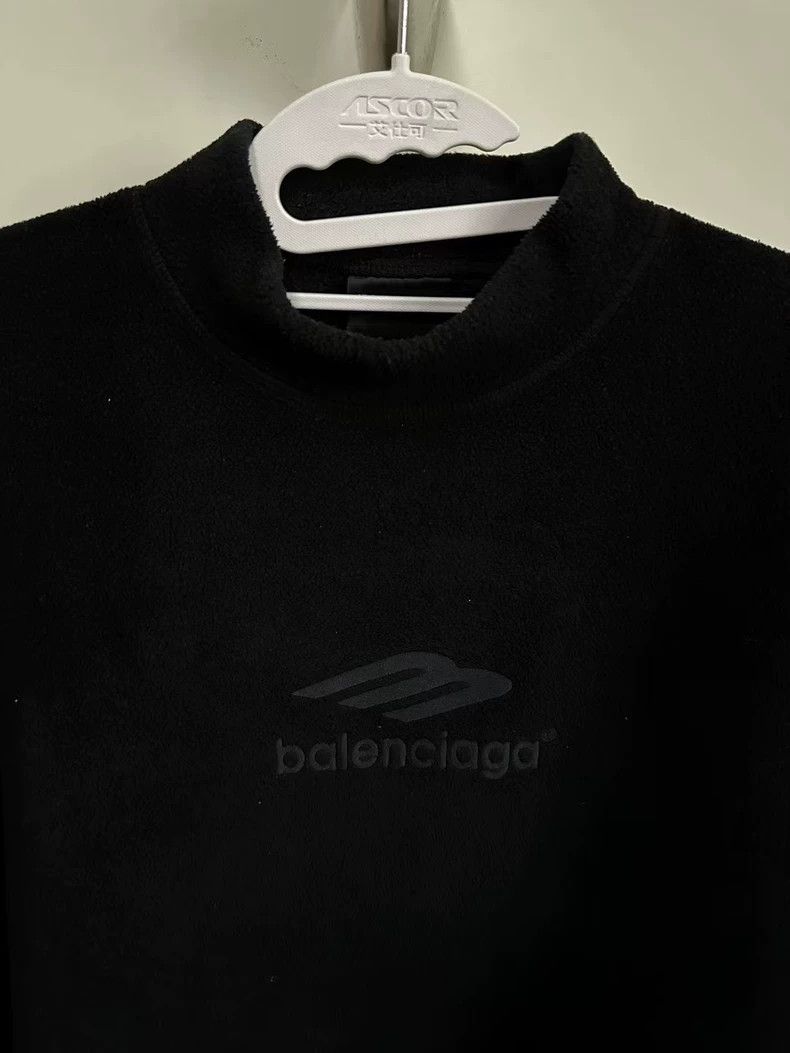 Balenciaga Balenciaga Fleece Sweatshirt in Black Size US XS / EU 42 / 0 - 2 Thumbnail
