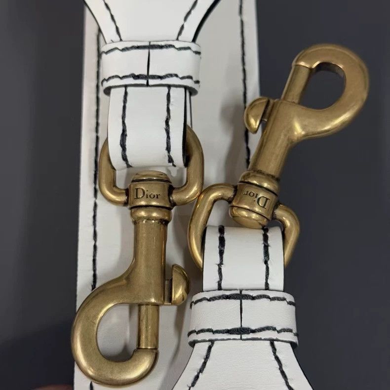 Dior Dior White Leather Belt Size ONE SIZE - 5 Thumbnail