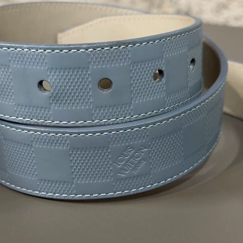 Louis Vuitton Louis Vuitton Blue Belt Size 38 Size ONE SIZE - 6 Thumbnail