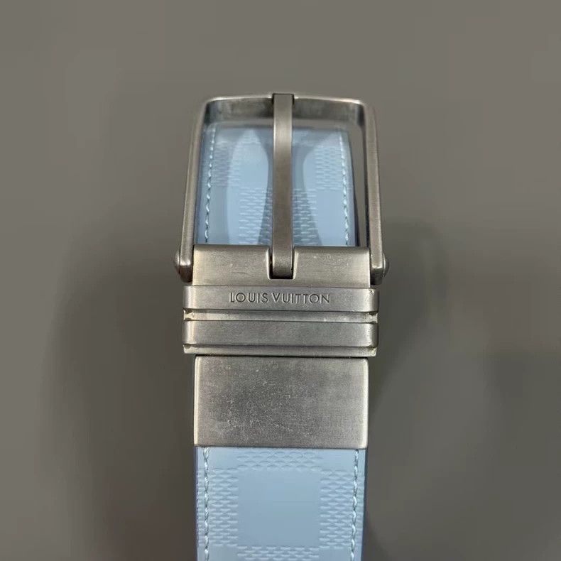 Louis Vuitton Louis Vuitton Blue Belt Size 38 Size ONE SIZE - 4 Thumbnail