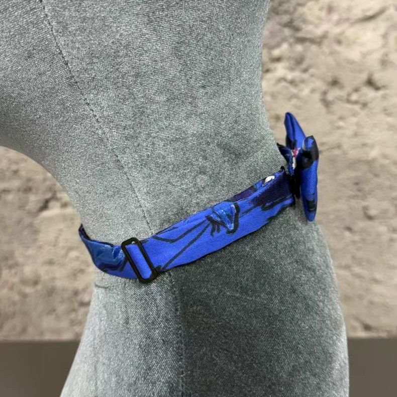 Hermes Hermes Bow Tie in Blue Color Size ONE SIZE - 3 Thumbnail