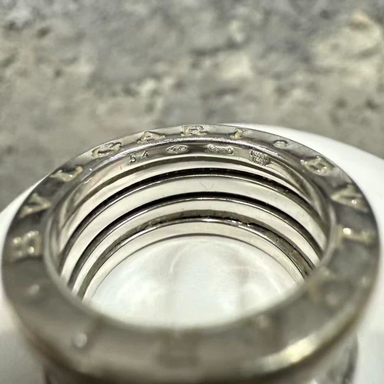 Bvlgari Bvlgari B.Zero1 Platinum Diamond Spring Ring Size ONE SIZE - 6 Thumbnail