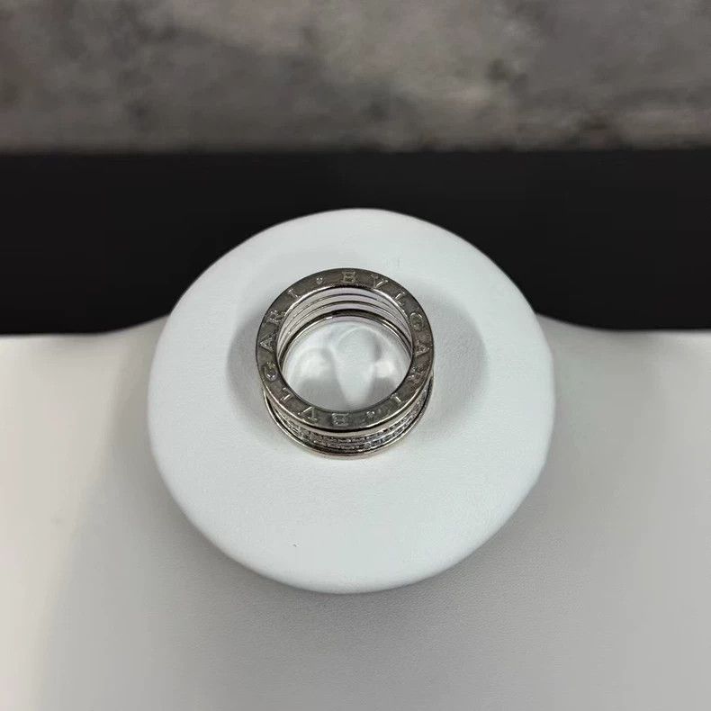 Bvlgari Bvlgari B.Zero1 Platinum Diamond Spring Ring Size ONE SIZE - 5 Thumbnail