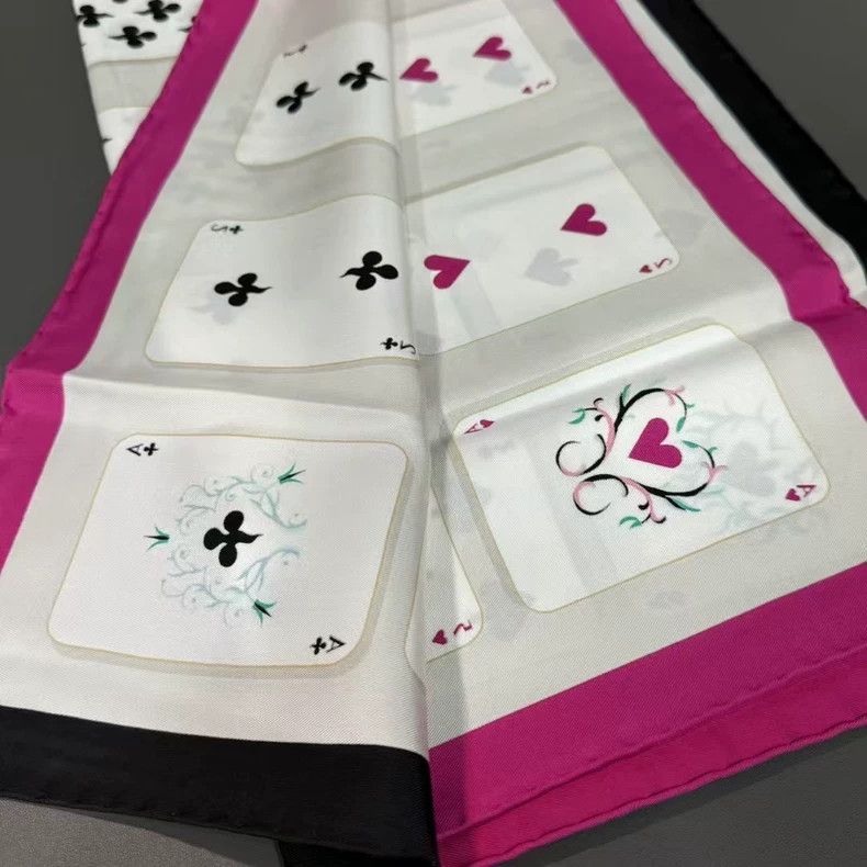 Hermes Hermes Scarves with Playing Card Design Size ONE SIZE - 5 Thumbnail